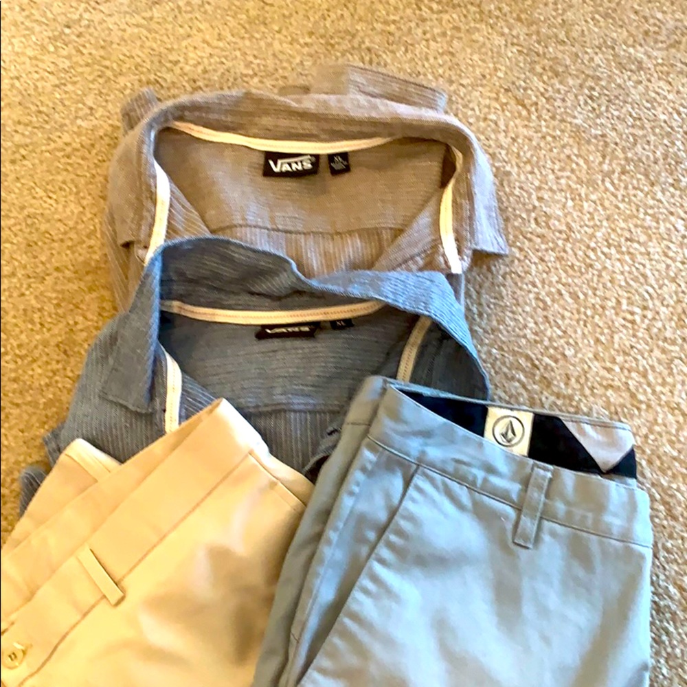 Men’s 4 pc bundle- long sleeves & shts  XL